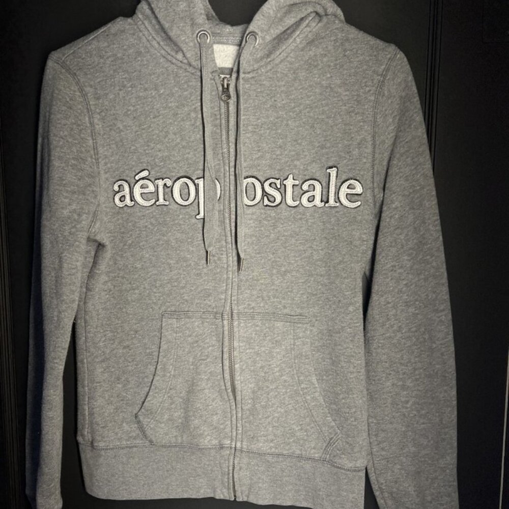 Vintage Aeropostale Y2k fullzip embroidered hoodie